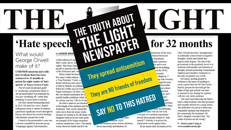 Why are people in Stroud handing out a paper that defends Holocaust denial and antisemitism?