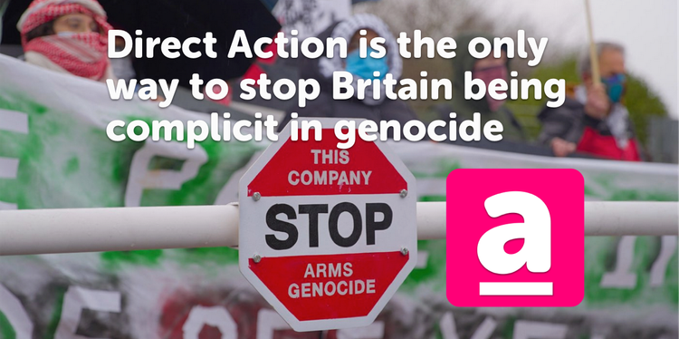 Only Direct Action can stop Britain being complicit in a genocide.